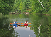 Kayaking on the Ashuelot River at Ashuelot River Campground